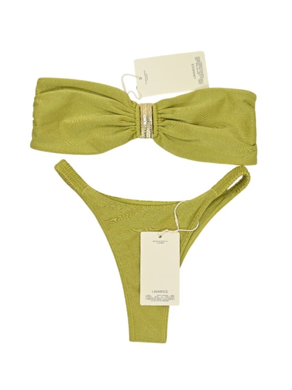 Lavarice Mira Bikini Set in Green